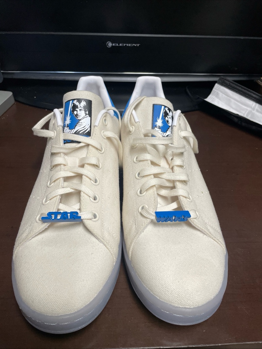 Star Wars x Adidas Cream Canvas Men's Sneakers